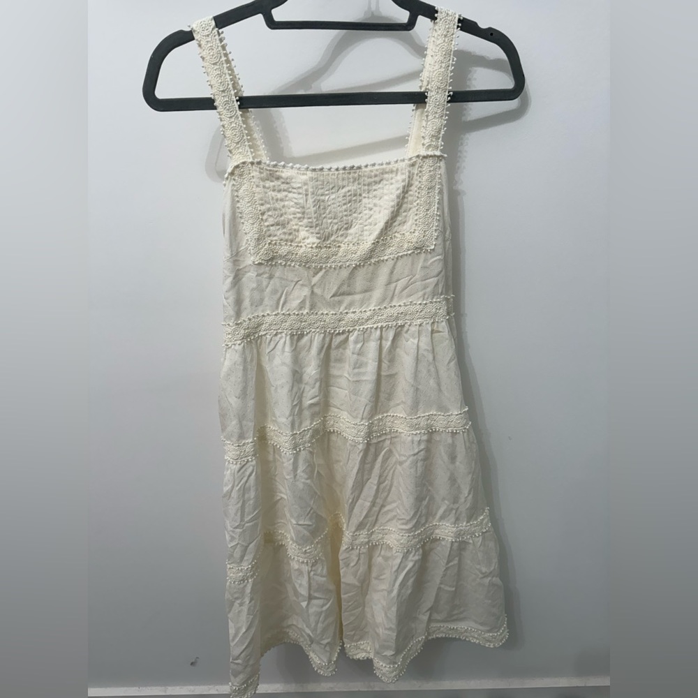 Matilda Jane Size 10 White Bohemian Dress. 🥥💞